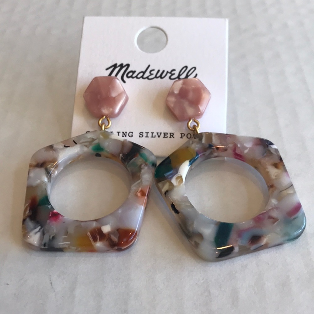 Madewell Acetate Geometric Drop Earrings - Picture 3 of 8